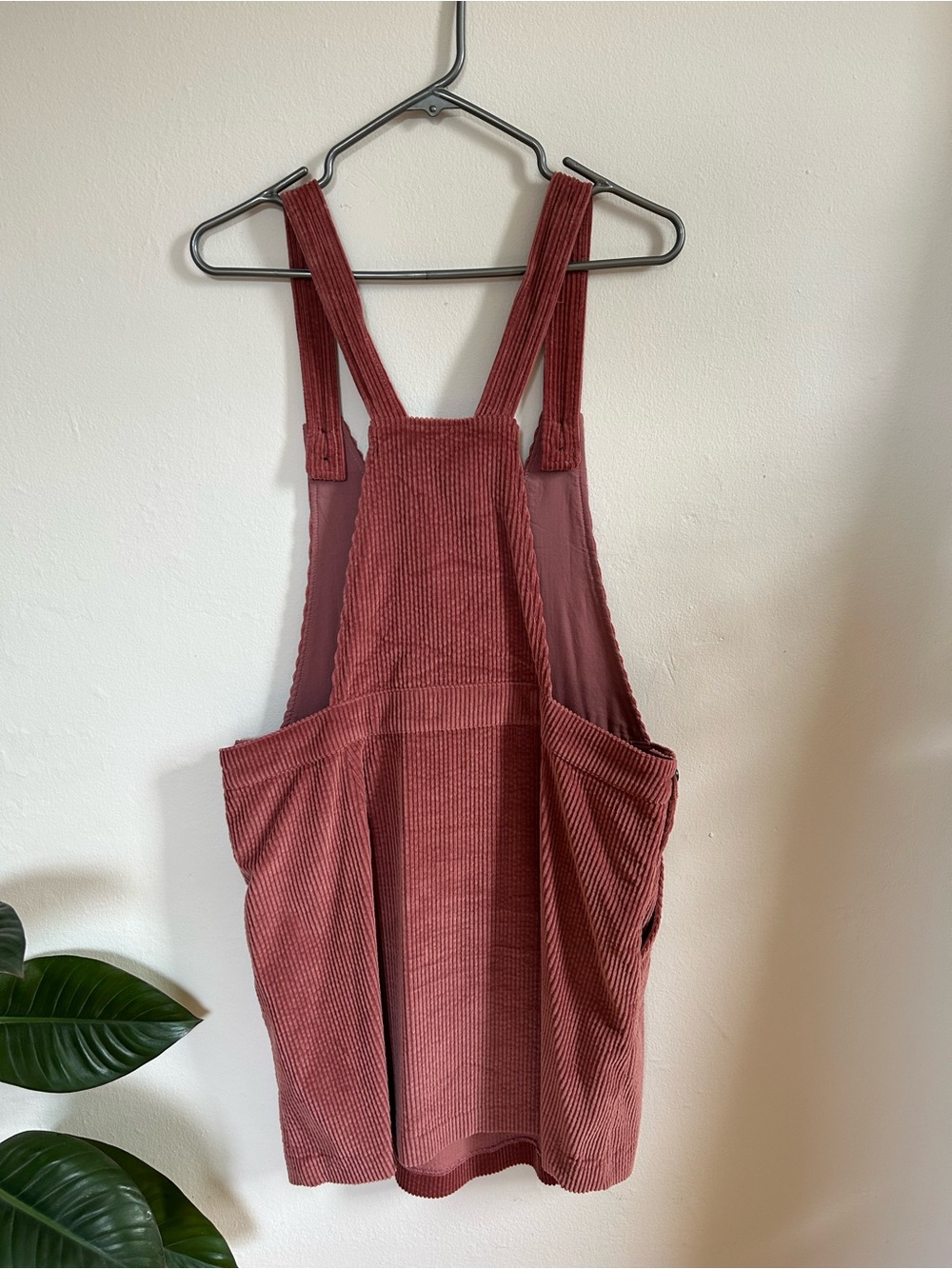 Frank & Oak Pink Corduroy Pinafore Dress - Picture 2 of 6